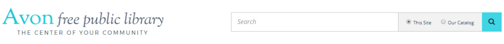 header and search box